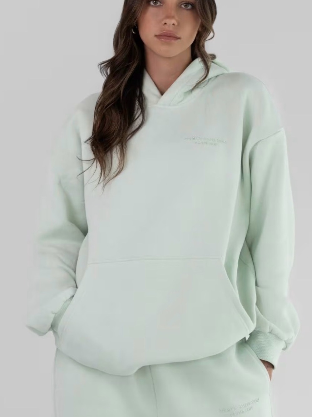 Comfrt Women’s Hooded Sweatshirt - Pale Mint